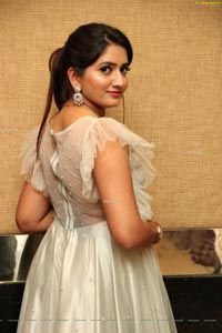 Priya Murthy in Cream Party Dress