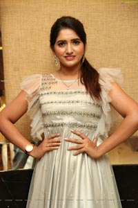 Priya Murthy in Cream Party Dress