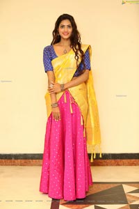 Sherry Agarwal in Gorgeous Pink Lehenga and Blue Blouse