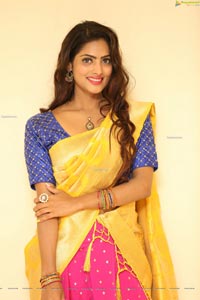 Sherry Agarwal in Gorgeous Pink Lehenga and Blue Blouse