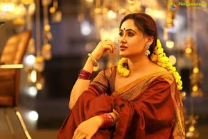 Sony Charishta Stills in Traditional Saree