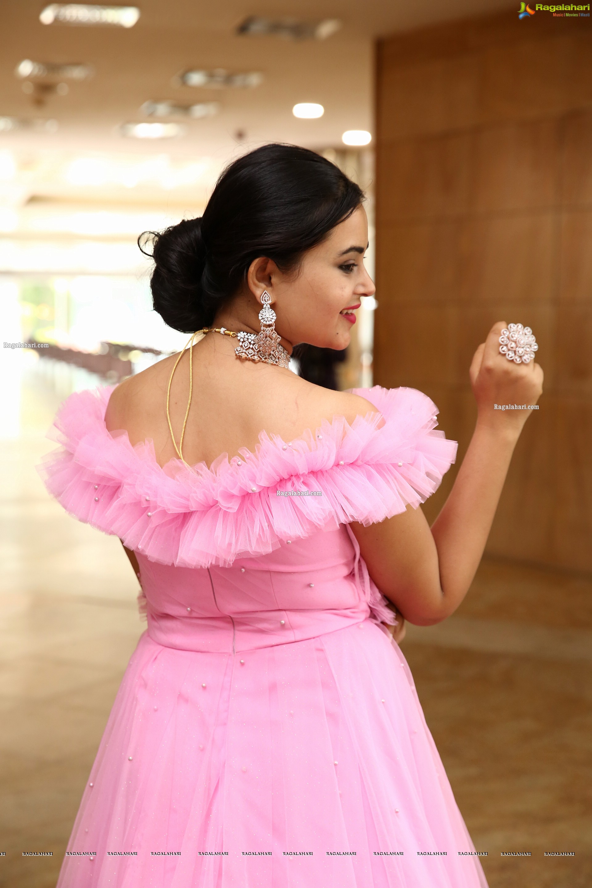 Vaanya Aggarwal in Baby Pink Gown, HD Photo Gallery