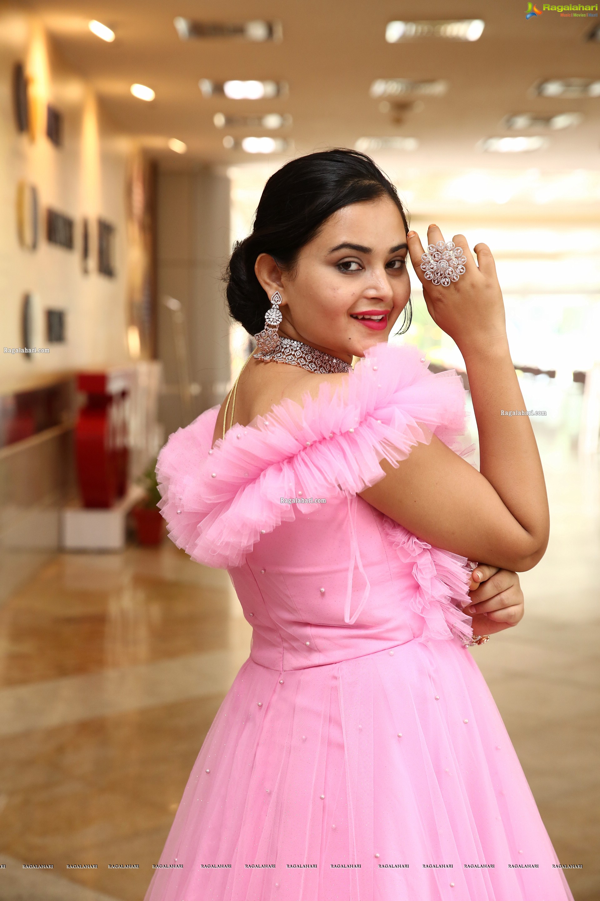 Vaanya Aggarwal in Baby Pink Gown, HD Photo Gallery