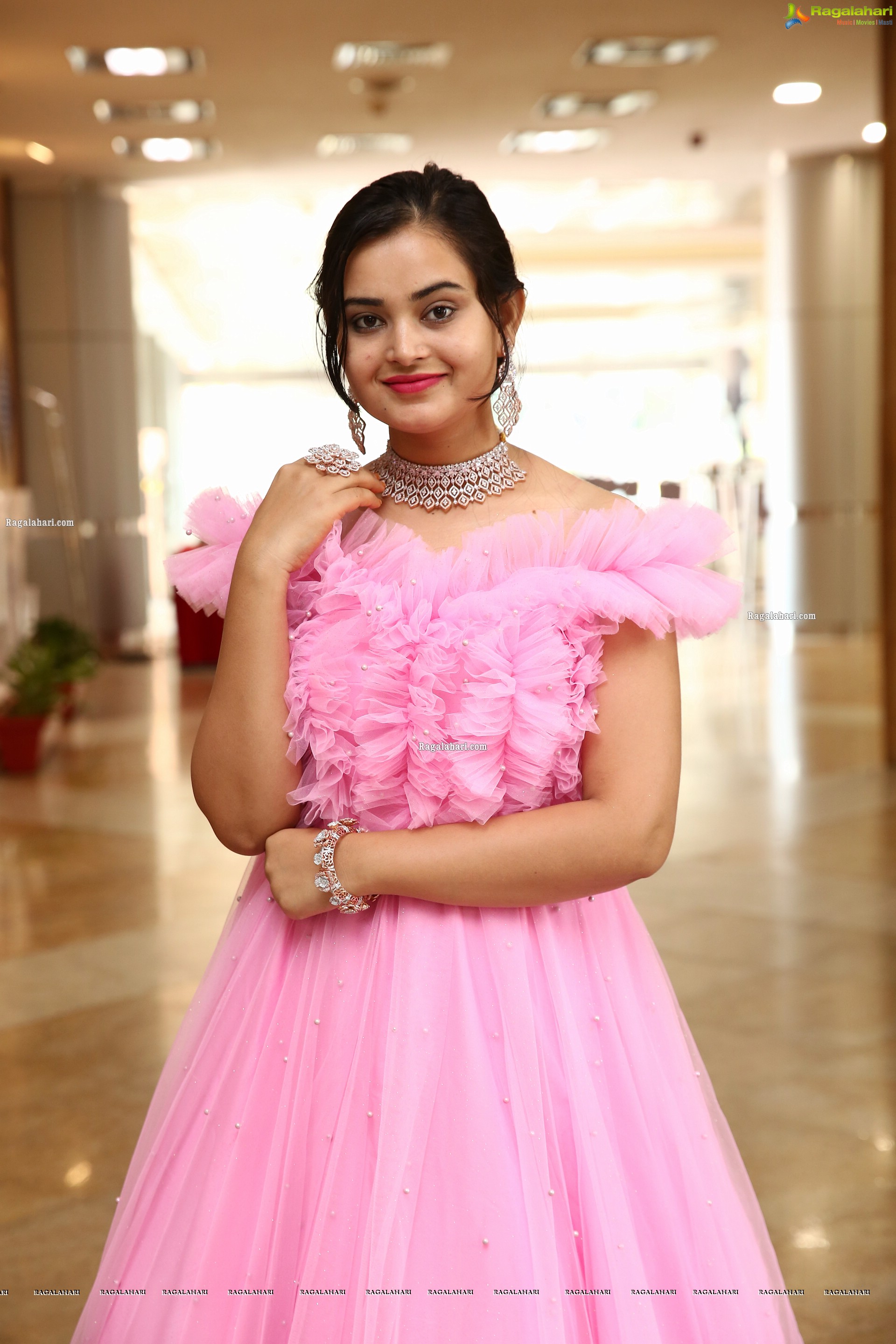 Vaanya Aggarwal in Baby Pink Gown, HD Photo Gallery