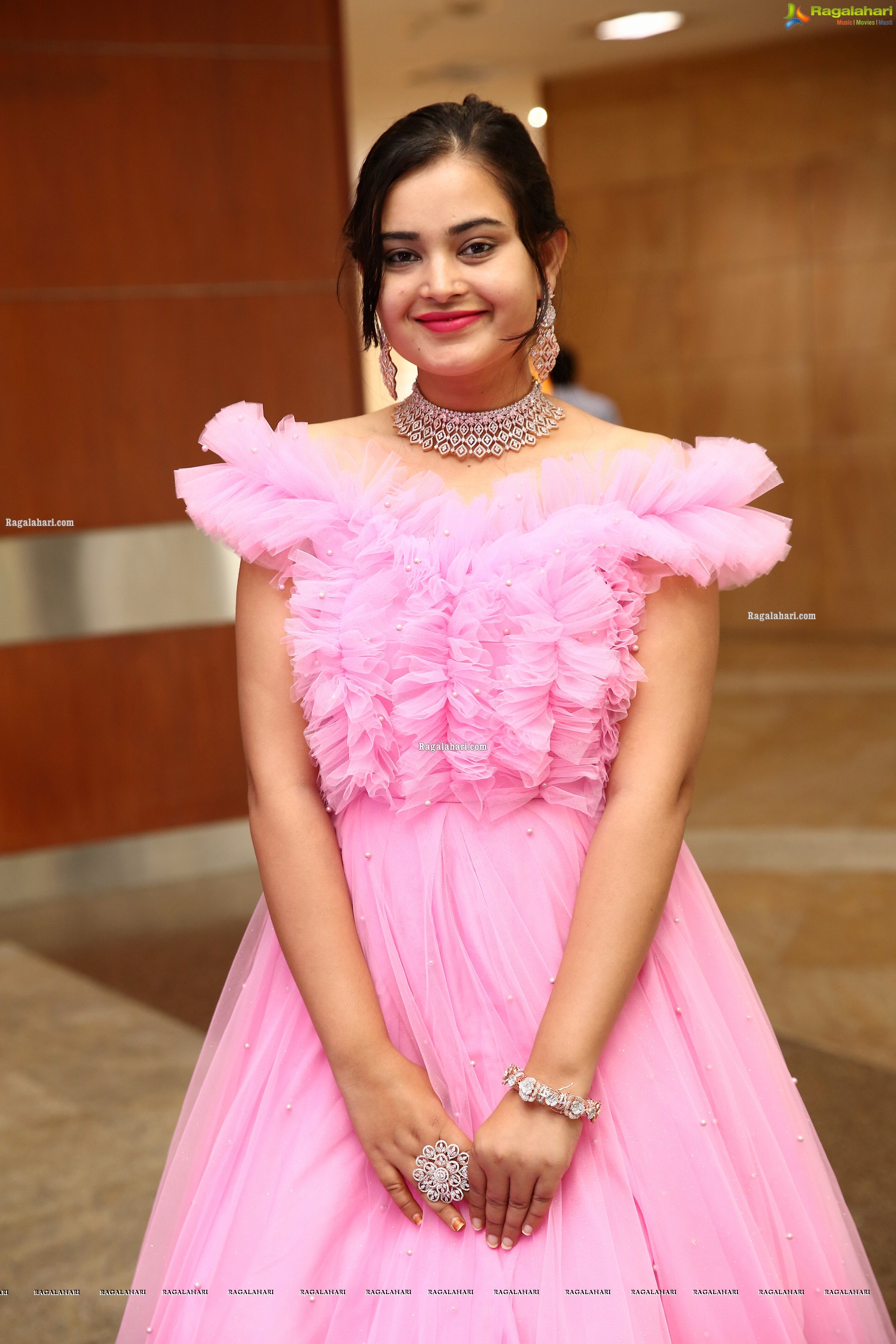 Vaanya Aggarwal in Baby Pink Gown, HD Photo Gallery