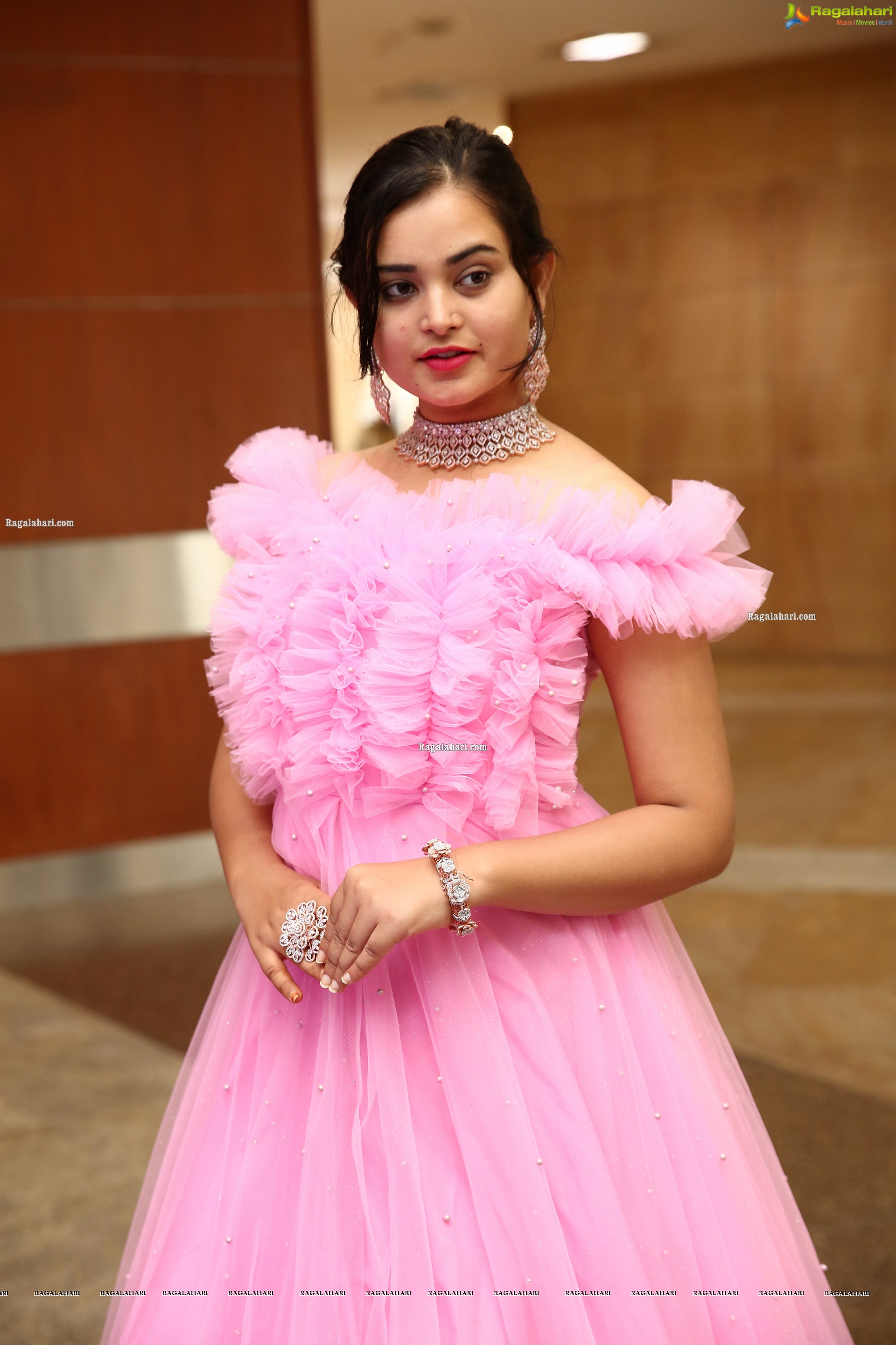 Vaanya Aggarwal in Baby Pink Gown, HD Photo Gallery