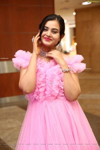 Vaanya Aggarwal in Baby Pink Gown