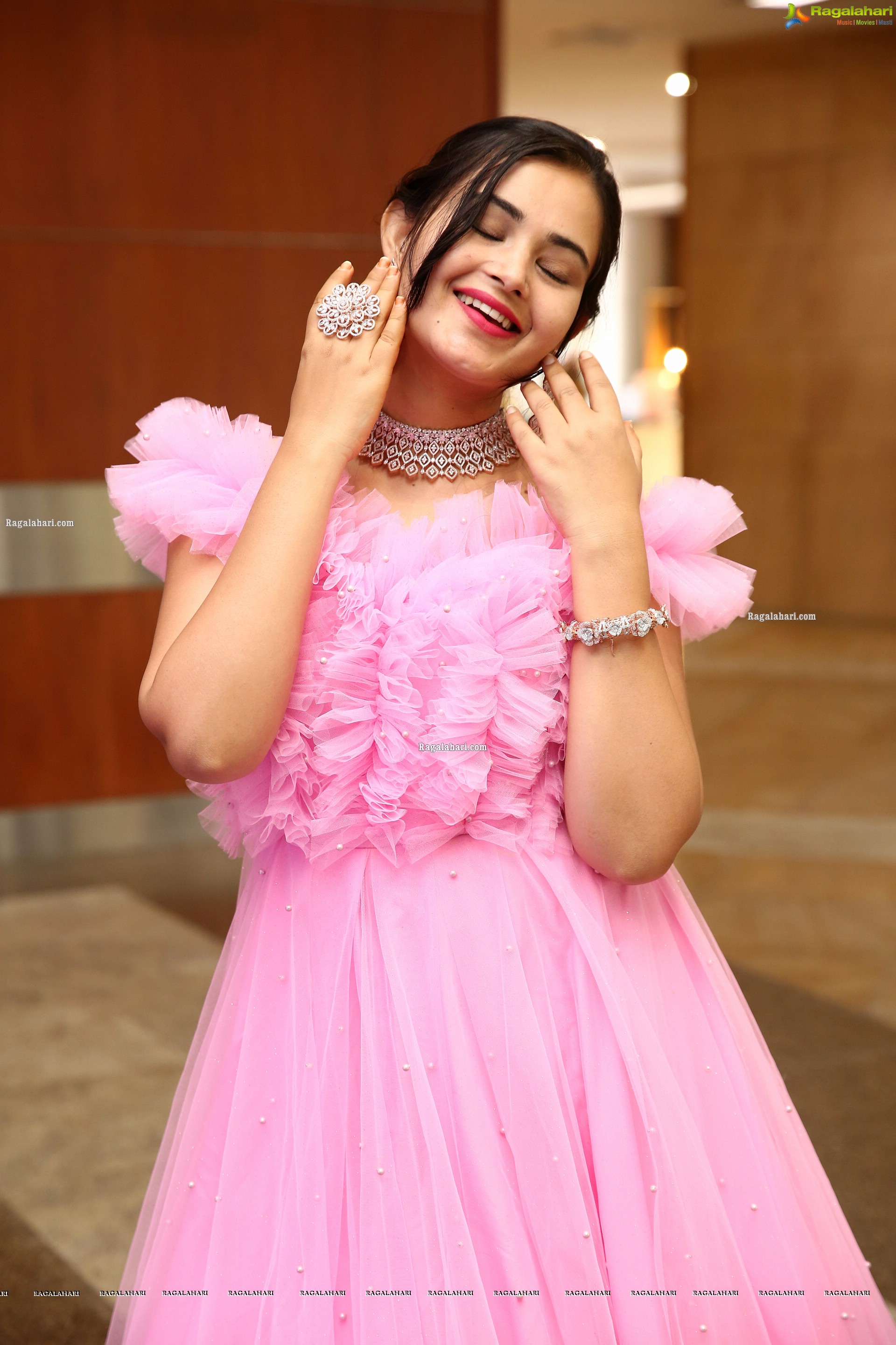 Vaanya Aggarwal in Baby Pink Gown, HD Photo Gallery