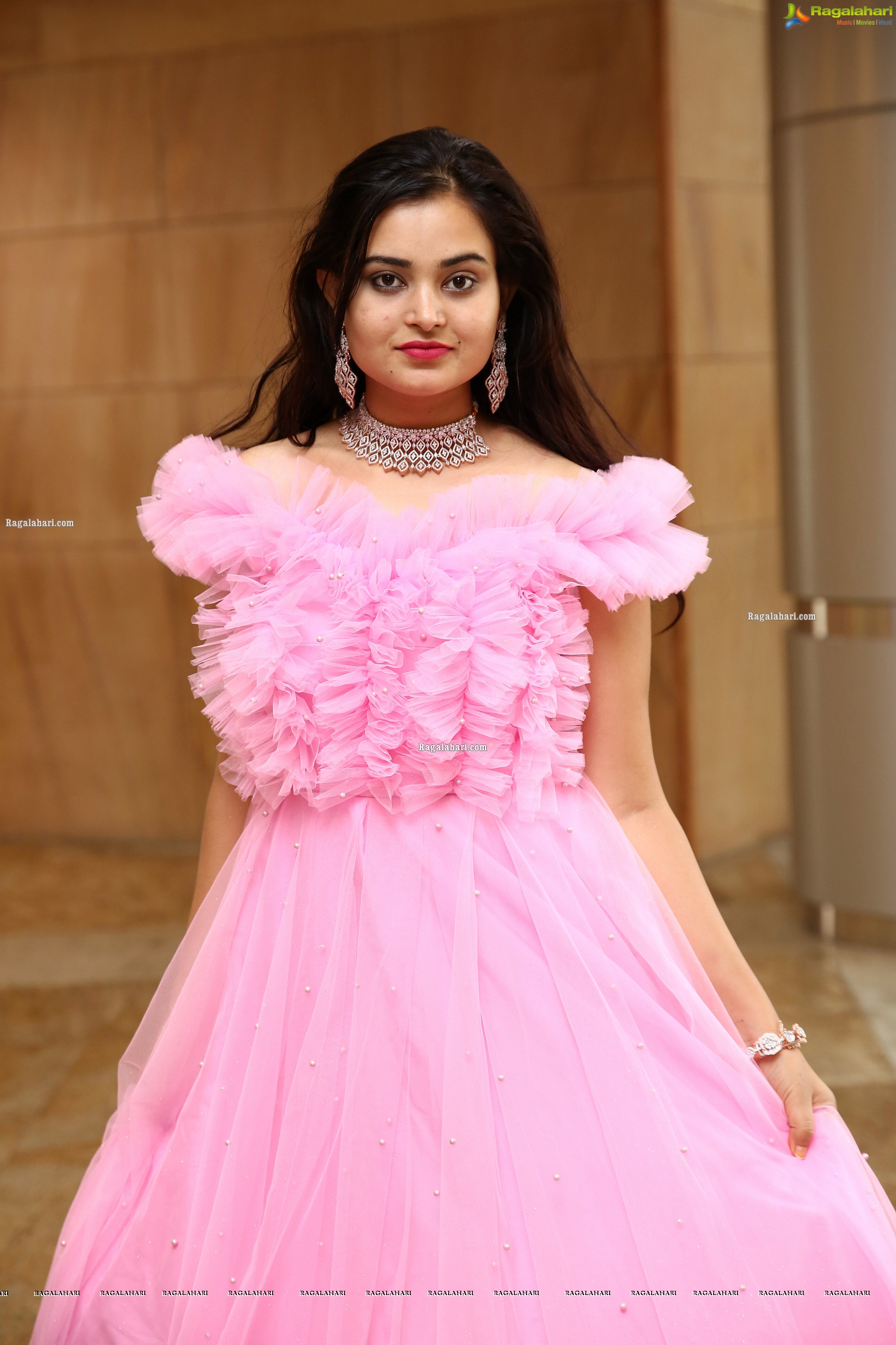 Vaanya Aggarwal in Baby Pink Gown, HD Photo Gallery