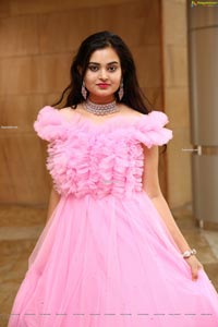 Vaanya Aggarwal in Baby Pink Gown