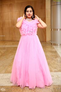 Vaanya Aggarwal in Baby Pink Gown