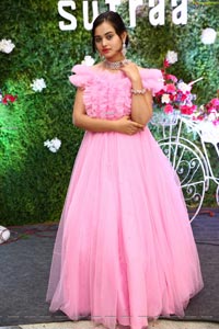 Vaanya Aggarwal in Baby Pink Gown