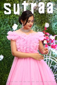 Vaanya Aggarwal in Baby Pink Gown