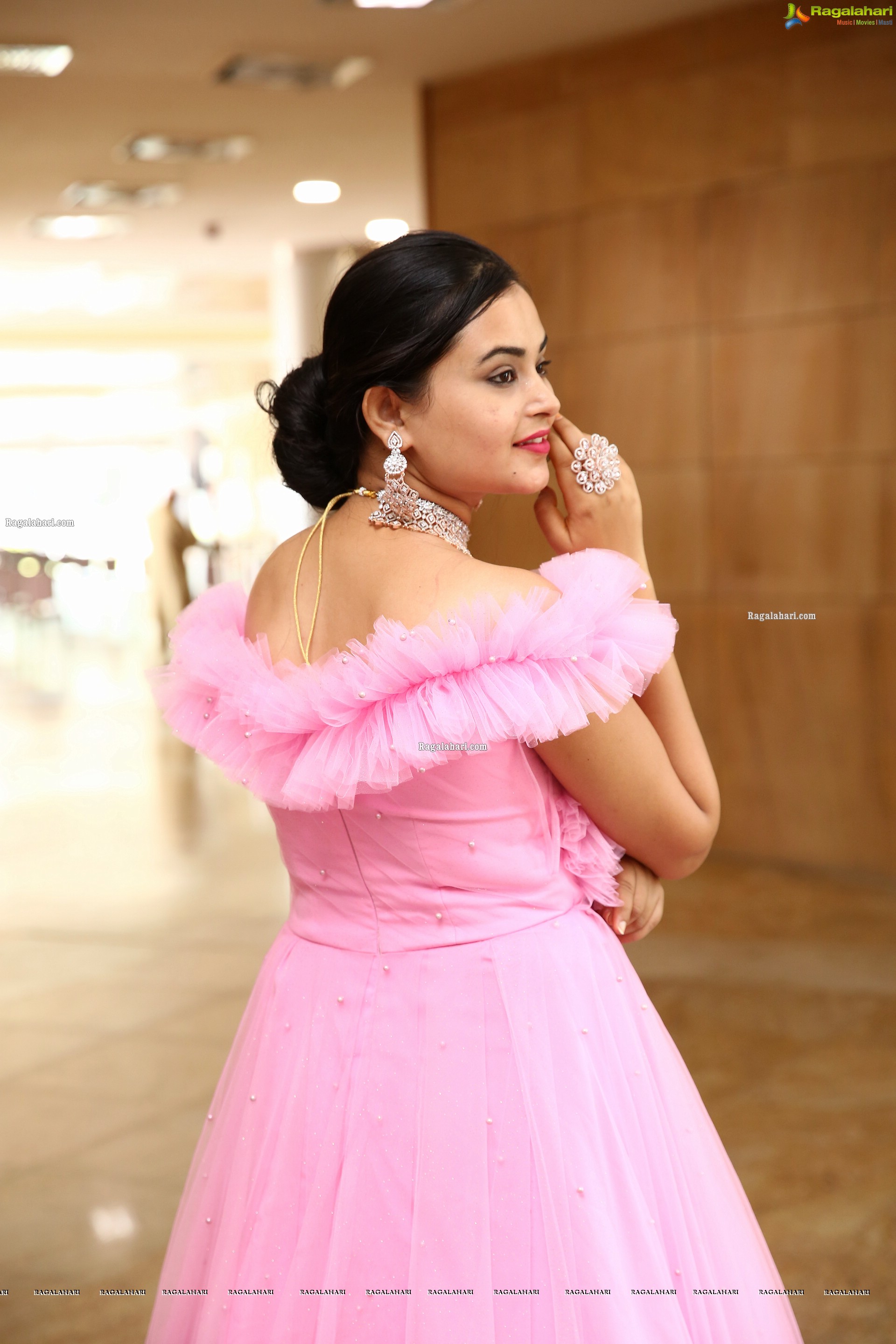 Vaanya Aggarwal in Baby Pink Gown, HD Photo Gallery