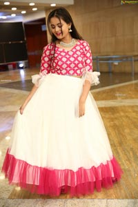 Vaanya Aggarwal in White and Pink Designer Lehenga