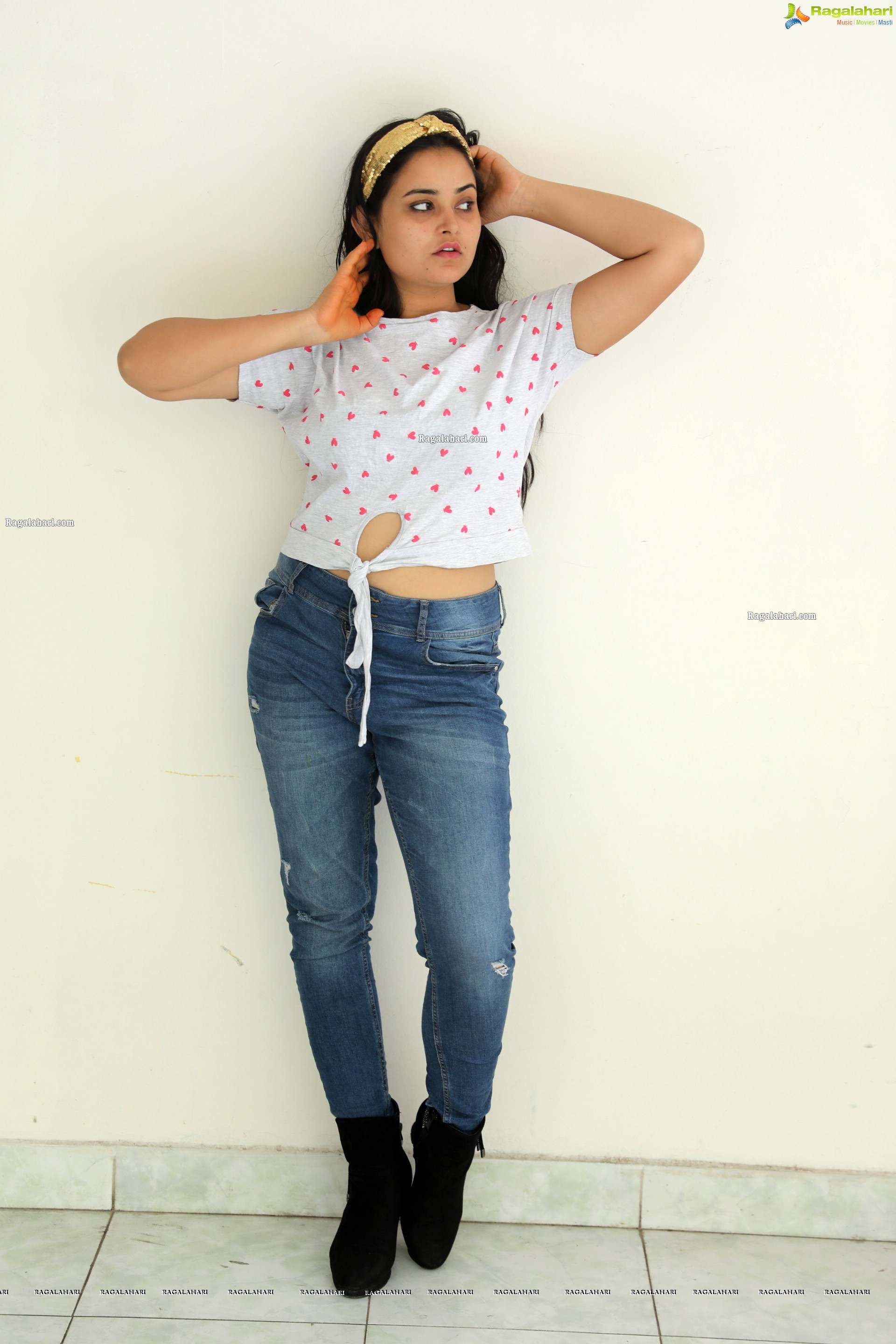 Vaanya Aggarwal in White Top and Jeans, HD Photo Gallery