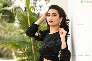 Manjusha in Black Tie Front Top and Jeans