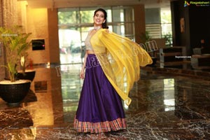 Manjusha in Purple Lehenga Choli