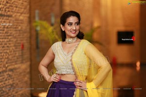 Manjusha in Purple Lehenga Choli