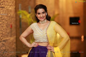 Manjusha in Purple Lehenga Choli