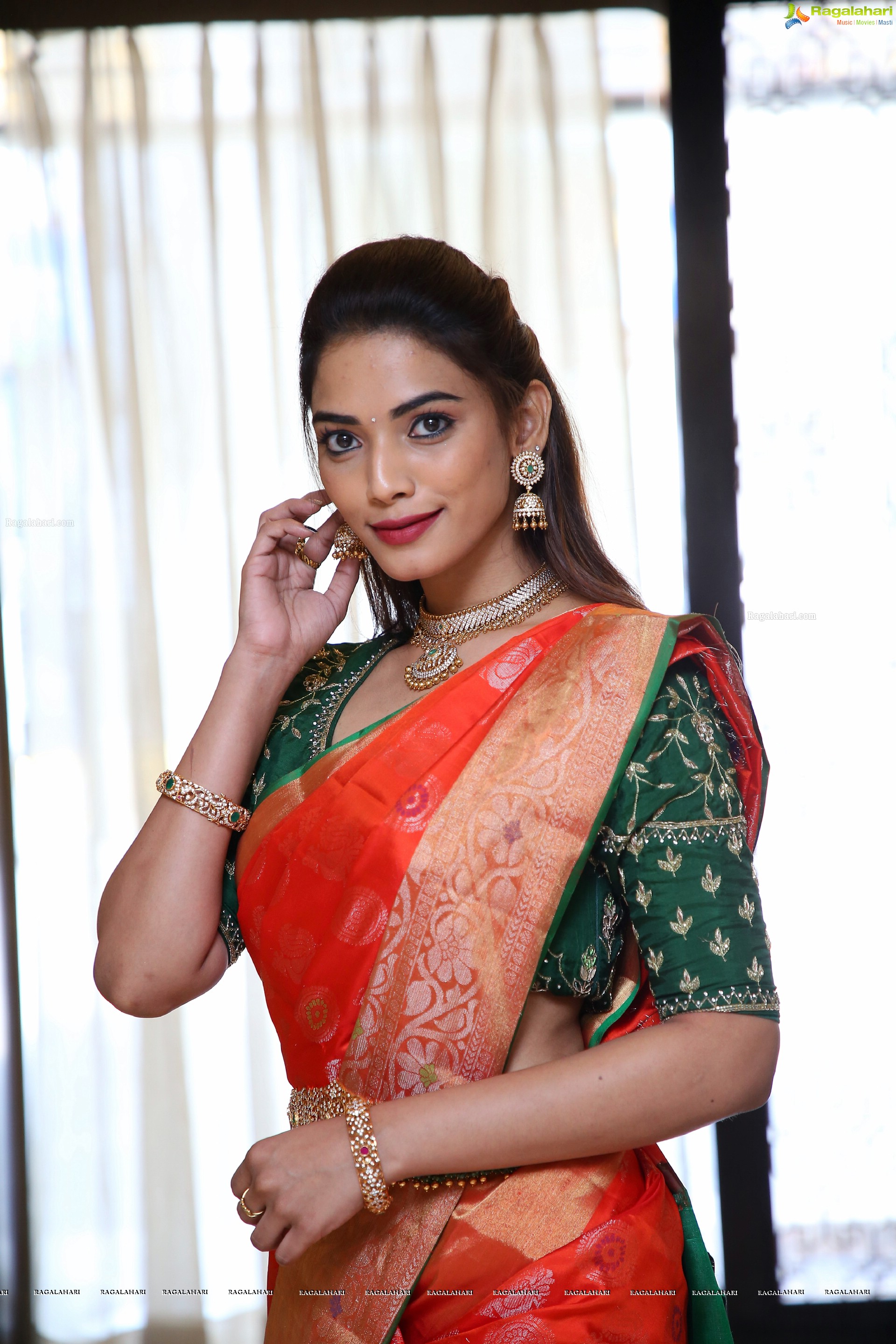 Harshini Balla Poses With Traditional Jewellery, HD Photo Gallery