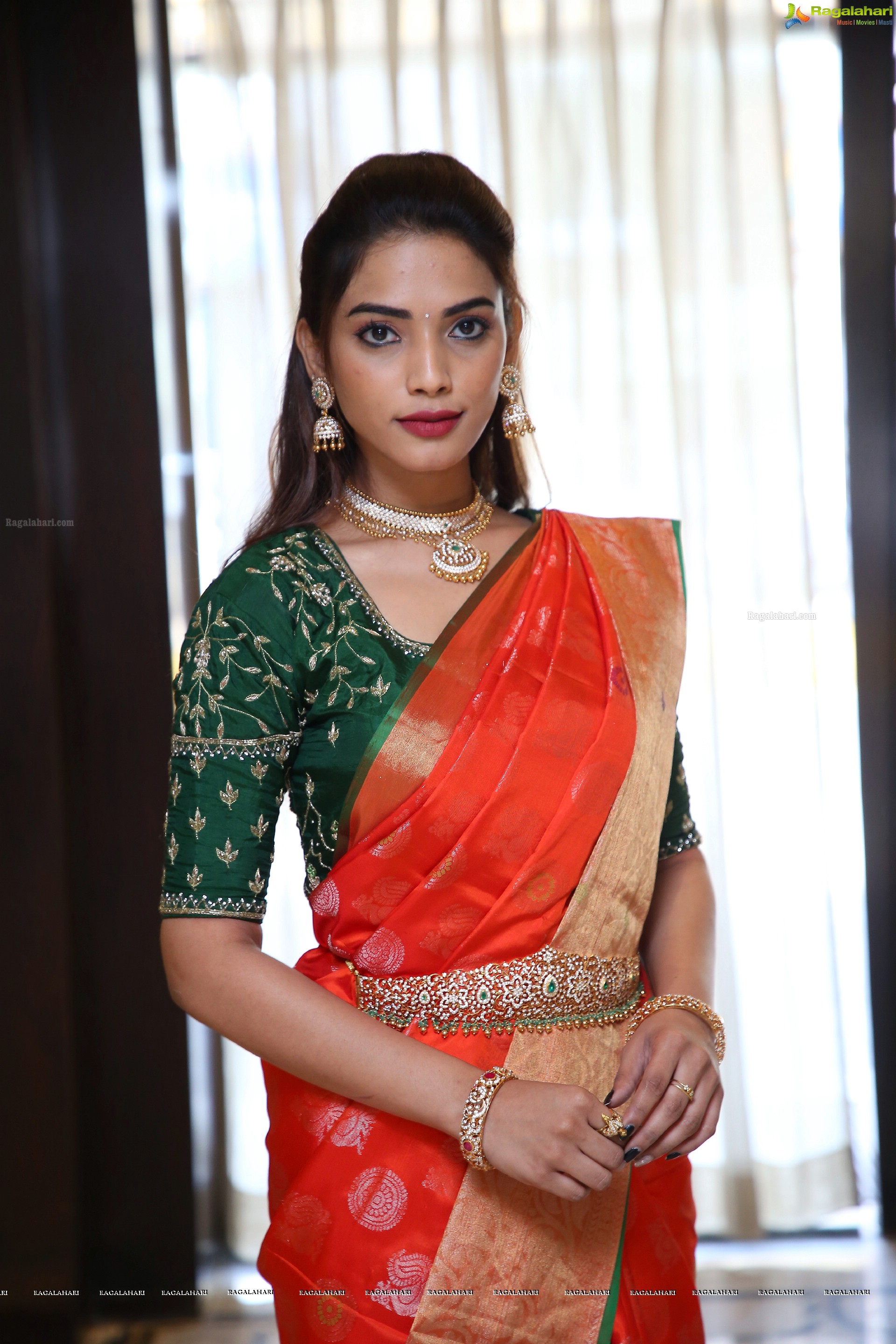 Harshini Balla Poses With Traditional Jewellery, HD Photo Gallery