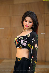 Ishika Roy in Black Embellished Lehenga Choli