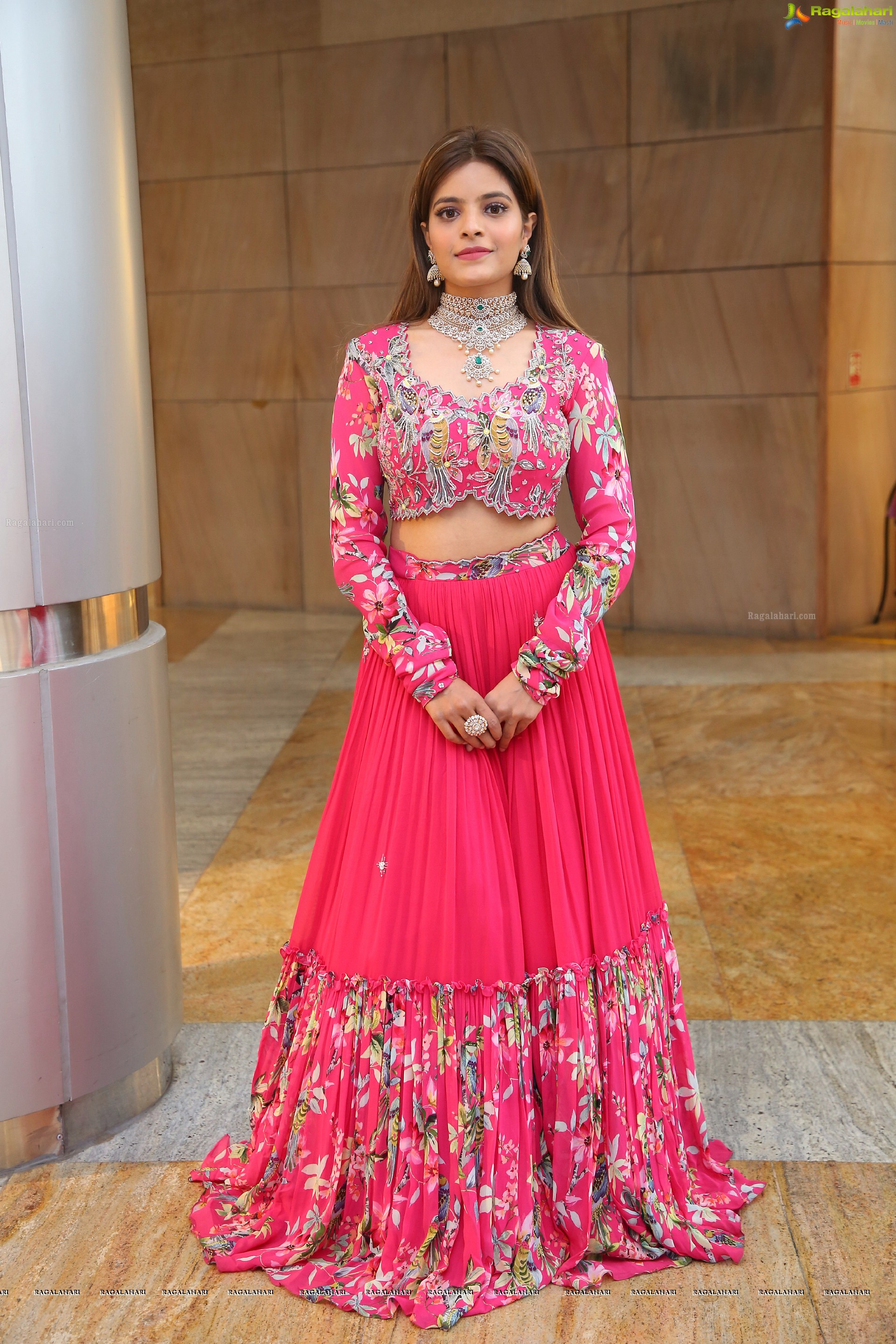 Kusumm in Pink Designer Lehenga, HD Photo Gallery