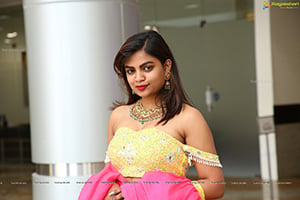 Madhu in Yellow Designer Lehenga