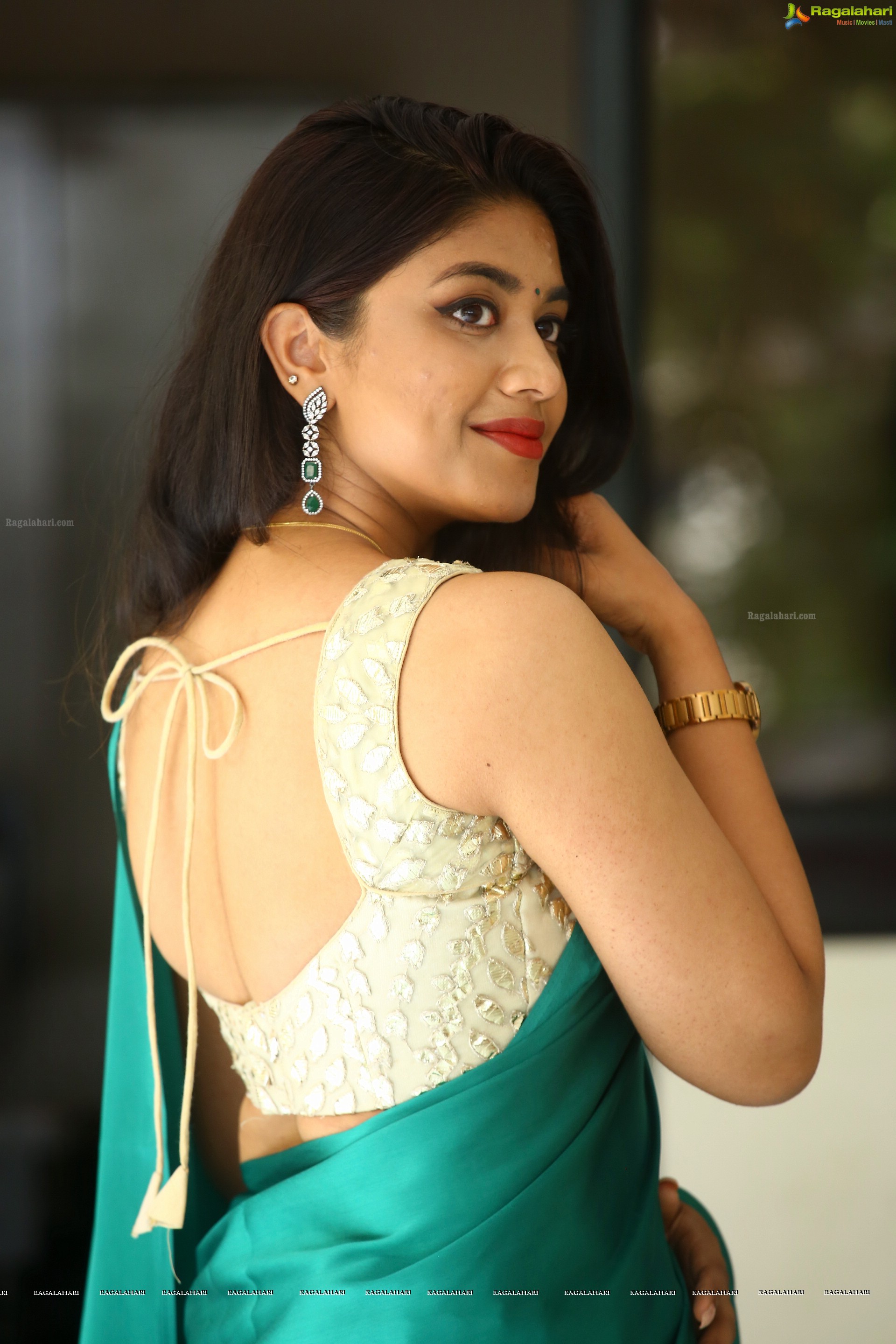 Malavika Satheesan at Bommala Koluvu Movie Press Meet