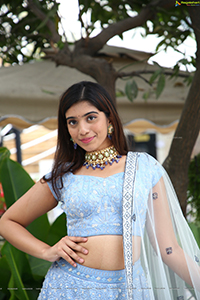 Nikita Choudary in Blue Designer Lehenga