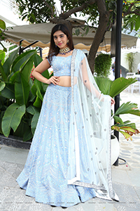 Nikita Choudary in Blue Designer Lehenga