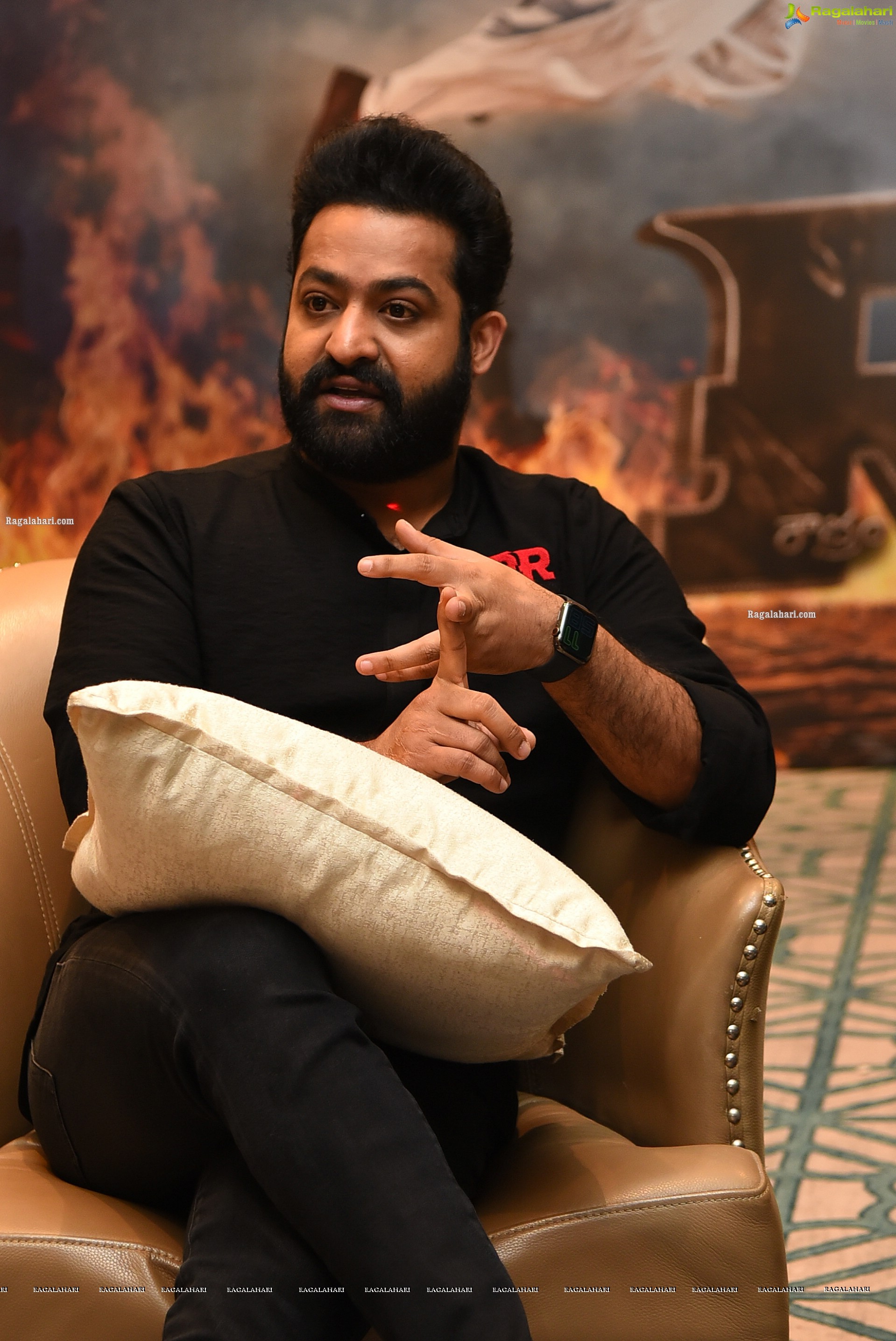 NTR Jr. at RRR Movie Press Meet, HD Photo Gallery