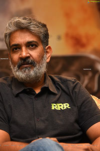 SS Rajamouli at RRR Movie Press Meet