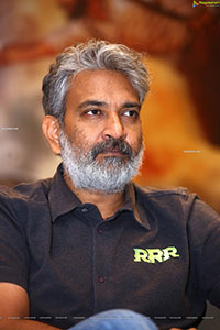 SS Rajamouli at RRR Movie Press Meet