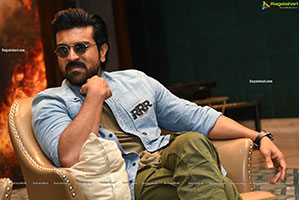 Ram Charan at RRR Movie Press Meet