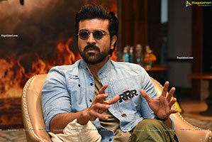 Ram Charan at RRR Movie Press Meet