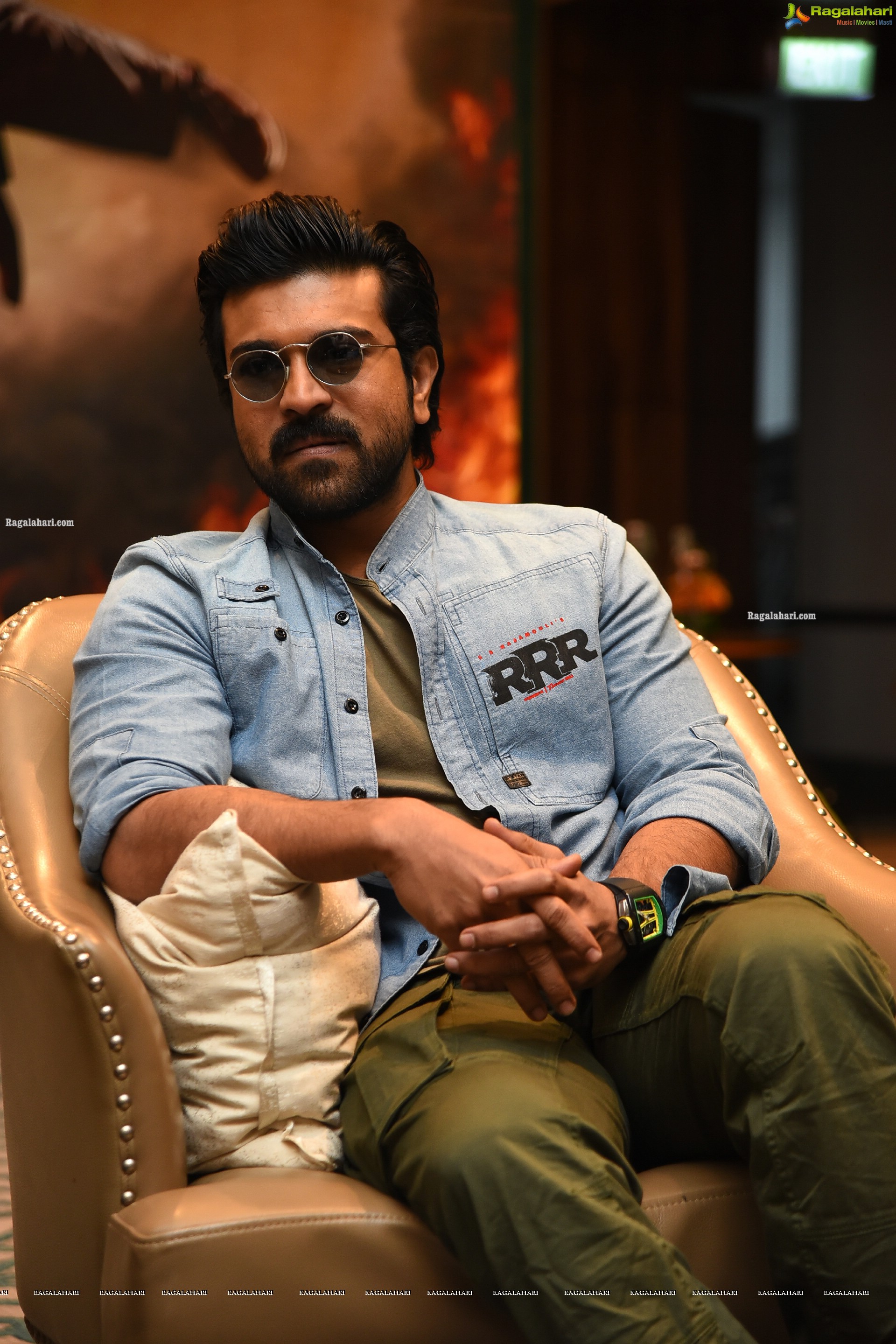 Ram Charan at RRR Movie Press Meet, HD Photo Gallery