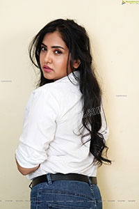 Palak Gangele in White Shirt and Jeans