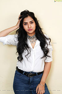 Palak Gangele in White Shirt and Jeans