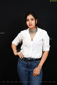 Palak Gangele in White Shirt and Jeans