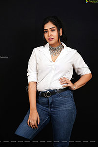 Palak Gangele in White Shirt and Jeans