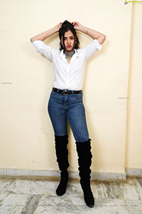 Palak Gangele in White Shirt and Jeans