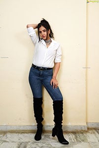 Palak Gangele in White Shirt and Jeans