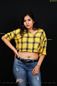 Palak Gangele in Howard Yellow Checks Shirt