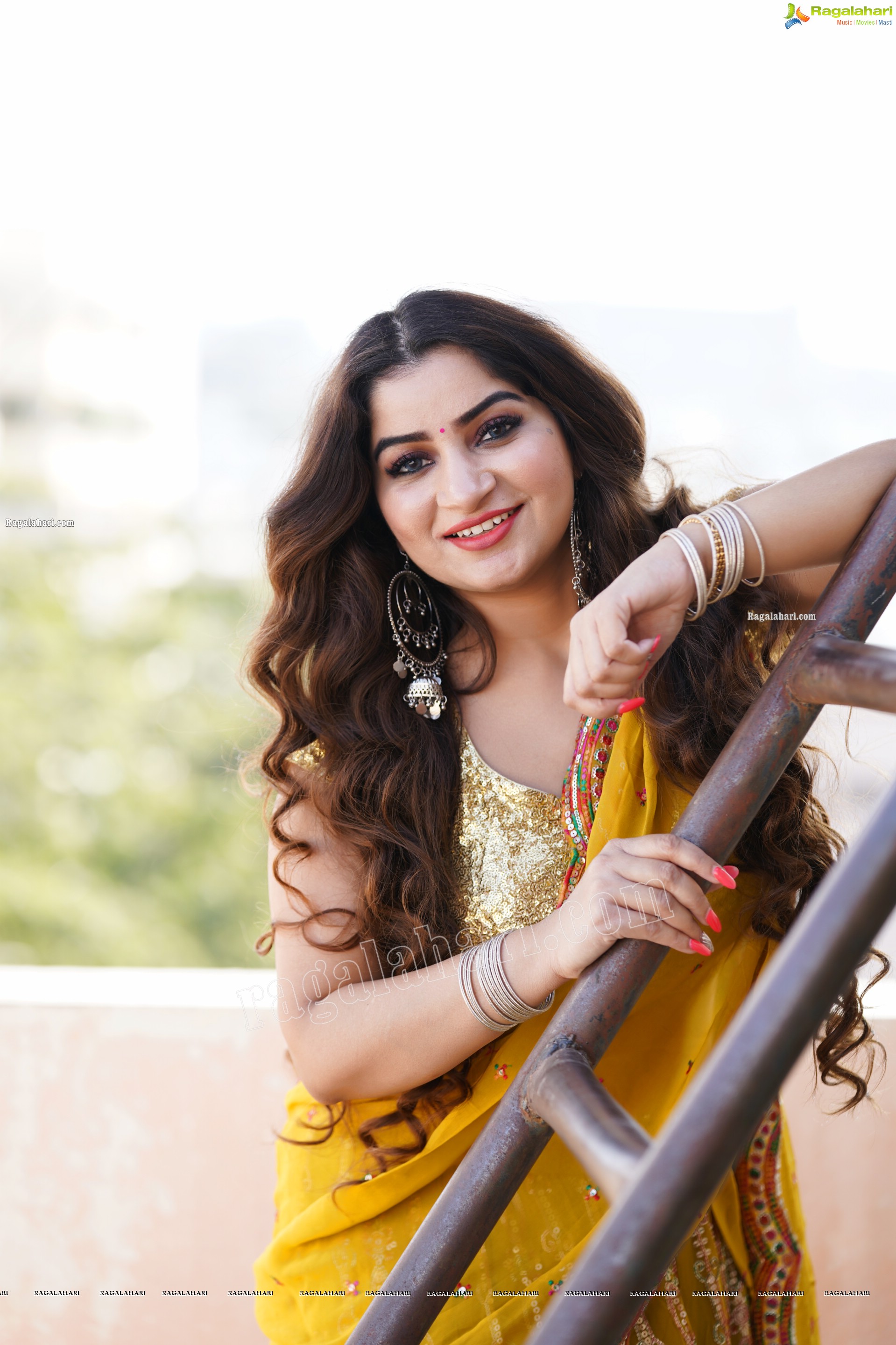 Selina Sood in Yellow Embellished Lehenga Choli, Exclusive Photoshoot