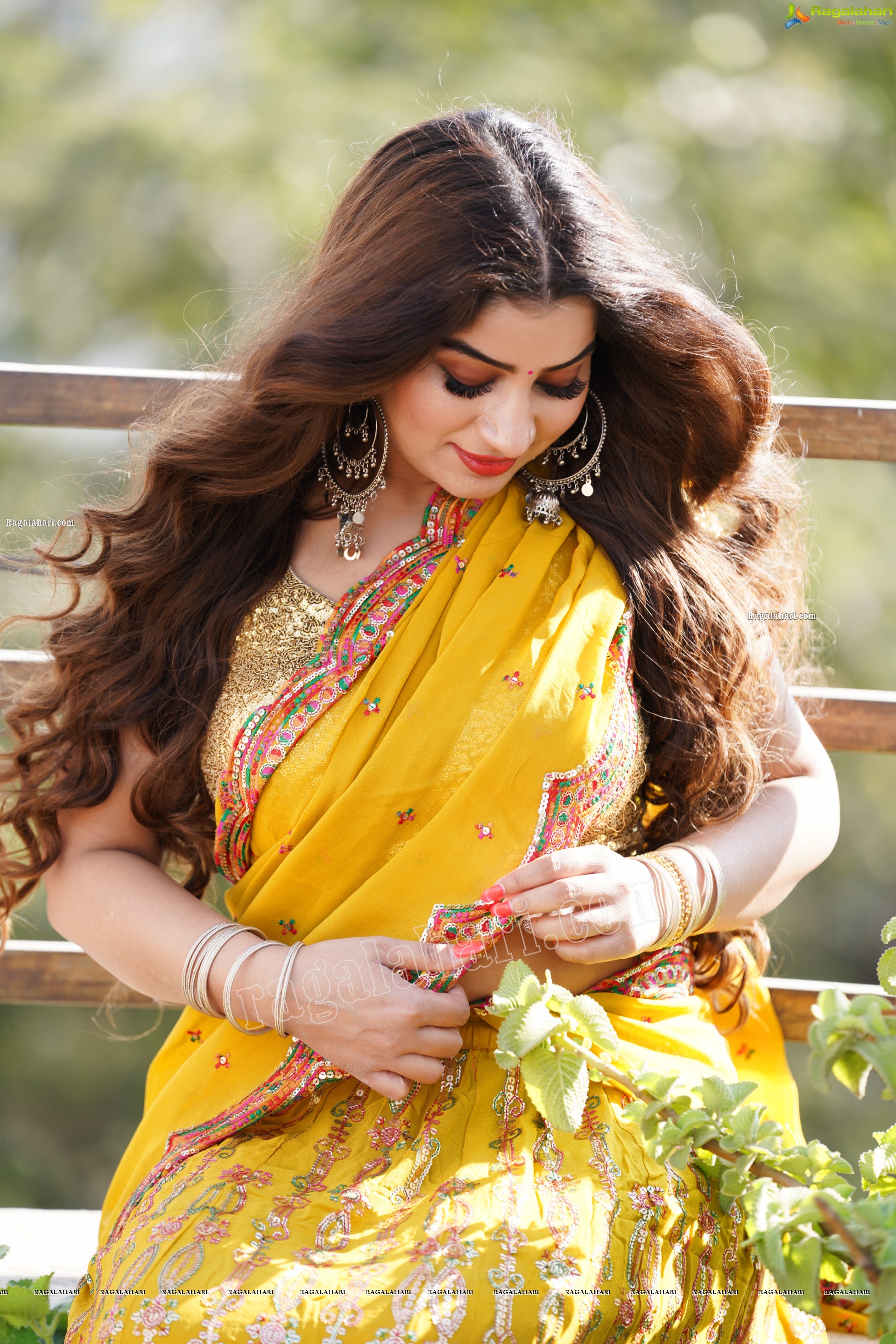 Selina Sood in Yellow Embellished Lehenga Choli, Exclusive Photoshoot