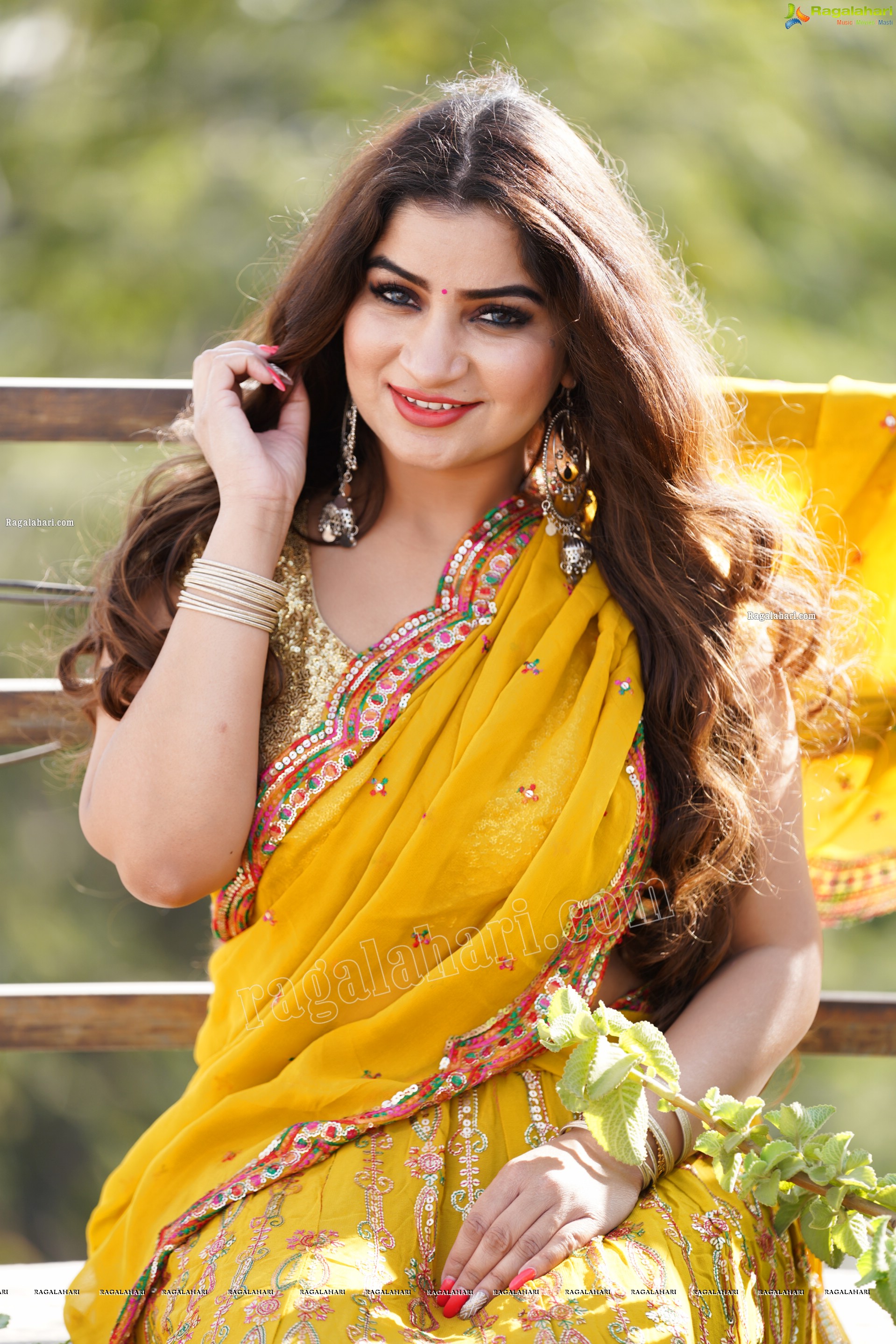 Selina Sood in Yellow Embellished Lehenga Choli, Exclusive Photoshoot