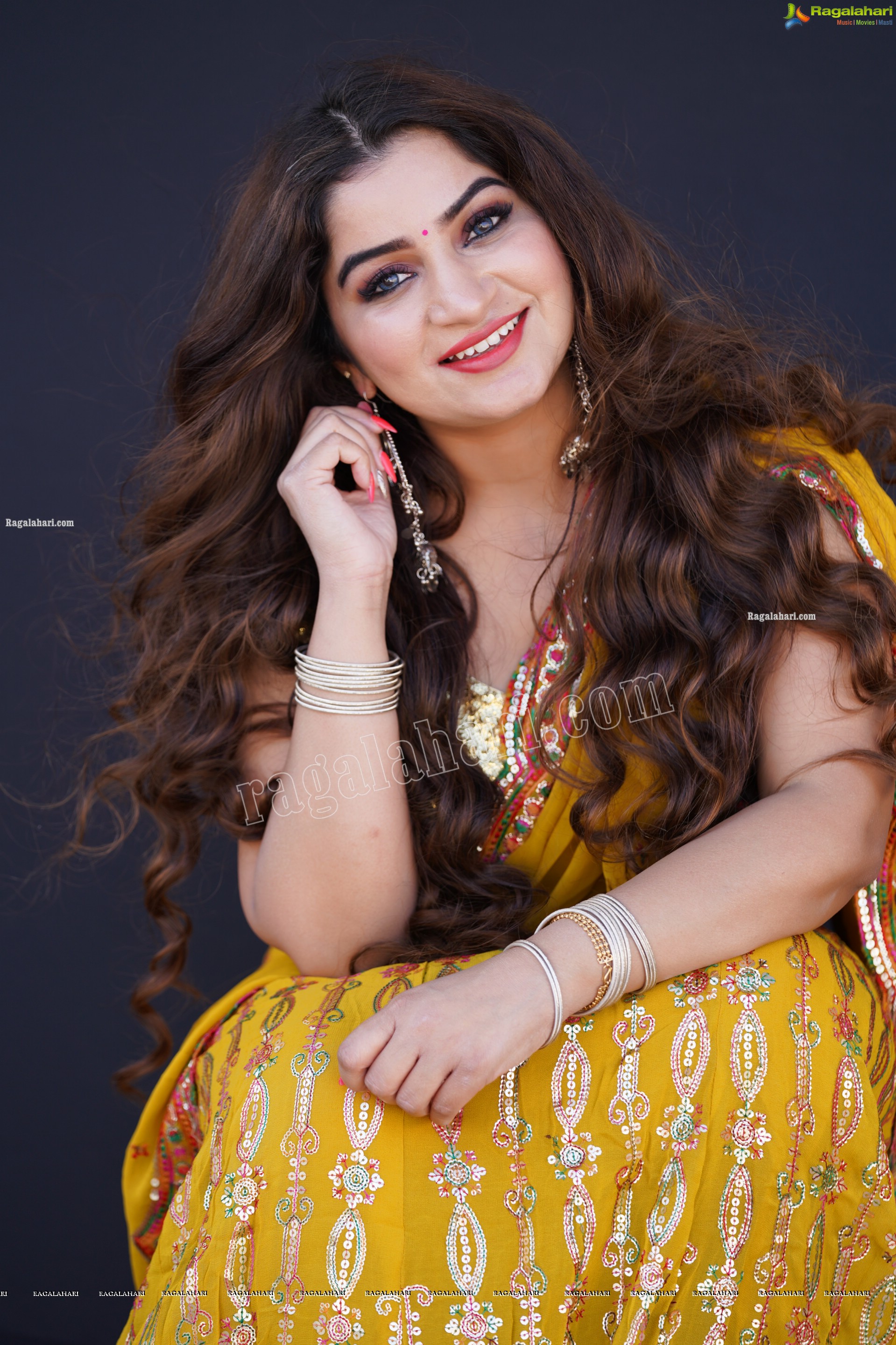 Selina Sood in Yellow Embellished Lehenga Choli, Exclusive Photoshoot