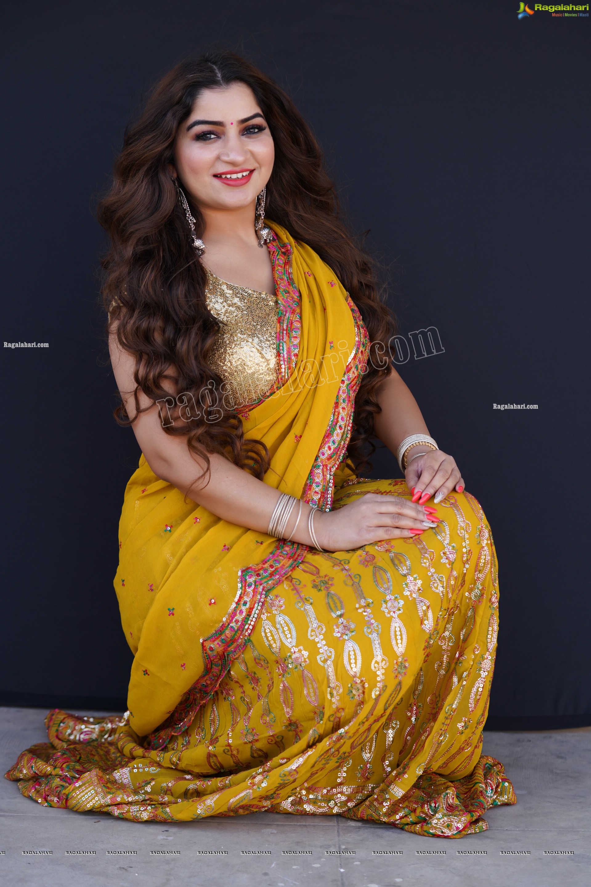 Selina Sood in Yellow Embellished Lehenga Choli, Exclusive Photoshoot